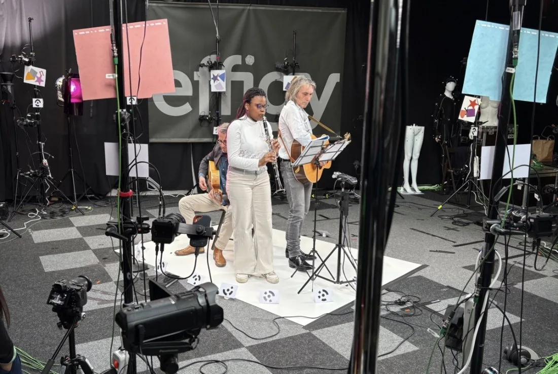 Tournage 4DGS de musiciens dans le studio Effigy