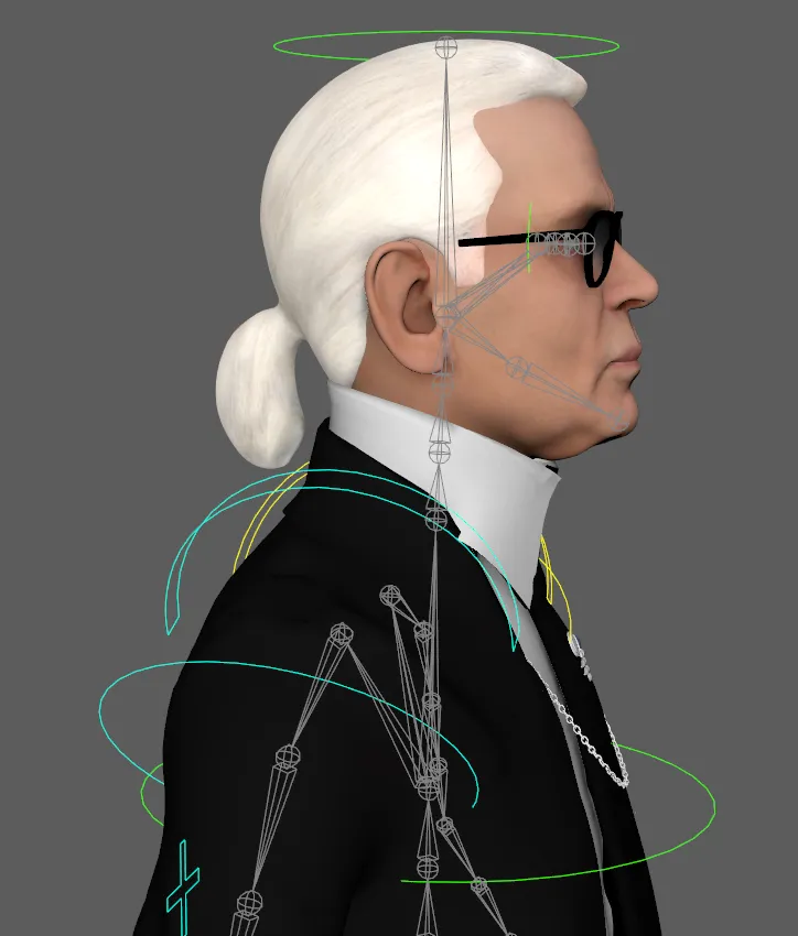 Hologramme de Karl Lagerfeld